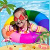 6 Pairs Novelty Party Sunglasses, Funny Luau Party Sunglasses Hawaiian Tropical Glasses Beach Themed Party Supplies Decoration
