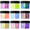 Body Glitter Wenida 9 Colors 190g Holographic Iridescent Cosmetic Festival Makeup Chunky Powder for Nail Hair Eye Face