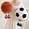 XIYUAN 13.7 inch Stuffed Sports Balls Toy Creative Football Doll Fun Cute Plush Doll Toy Plush Stuffed Spherical Soft Toys Sports Throw Pillow CushionKids Gift(Football)