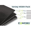 MATNIKS Rubber Sheets, Black, 6x6-Inch,1/16,1/8,1/4 (Variety Pack) Commercial Neoprene Plumbing Pipe Insulation Gaskets DIY Material Supports Leveling Sealing Bumpers Protection