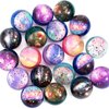 Pllieay 20PCS Bouncy Balls, Space Bouncy Balls Bulk 32mm Space Theme Bouncy Balls for Kids Party Favors, Gift Bag Fillers, Xmas Pinata Stuffers, Classroom Prizes and Pet Toys