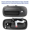 Lcyolada Exterior Door Handle Front Left Driver Side for 1996-2009 Express/Savana 1500/2500/3500/4500 Van, Replces 79320,w/Key Hole,Textured Black