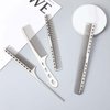 4 Types Metal Combs Professional Aluminum Dressing Comb for Hair Styling,Included Hair Cutting Comb,Metal Rat Tail Comb,Detangling Comb,Handle Comb for Women Men Barber Supplies