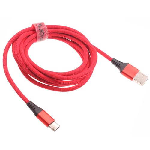 Red 10ft USB-C Cable Type-C Charger Cord Power for Moto G Stylus 5G (2022), Wire Long Braided Fast Charge Sync High Speed Compatible with Motorola Moto G Stylus 5G (2022)