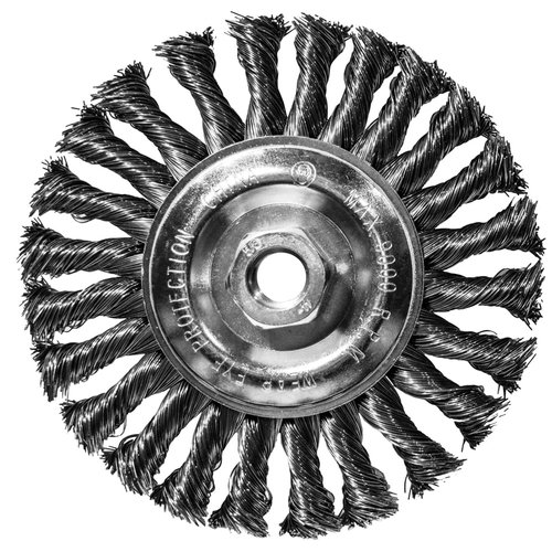 Century Drill & Tool 76064 Knotted Wire Angle Grinder Wheel, 6"