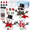 GYGOT 6 Pack Christmas Crafts for Kids,Build a Snowman Kit,Christmas Stocking Stuffers for Girls, Boys,Modeling Clay DIY for Holiday Activities