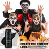 CAHIUYOA Black Face Body Paint Stick,Clown Black Makeup Eye Black Stick,Professional Joker Zombie Vampire Skeleton Cosplay Halloween SFX Makeup Sticks for Adults Children