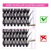 Lash Clusters Individual Lashes Cluster Mixed Tray D Curl Lash Clusters DIY Eyelash Extensions Individual Cluster Lashes Self-application at Home (40D-0.07D,12-18mm)