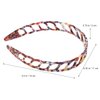 Hair Accessories Brown Tortoiseshell Headband French Toothed Thin Hair Band Celluloid Acetate Comb Headdress for Women Girls Anti Slip Hair Hoops Style 2 Makeup Headband