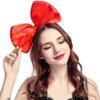 Red Big Bow Headband Hair Bow for Women, 10'' Huge Bowknot Hairband Hair Hoop Headwear for Halloween Cosplay Christmas Costume Party