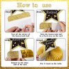 9PCS Retirement Party Decorations Gold Retirement Party Centerpiece Honeycomb Glitter Table Toppers for Happy Retirement Party Supplies Man and Women