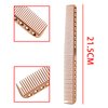 Aluminum Hair Comb Metal Cutting Hairdressing Barbers Combs Anti-Static Ultra Thin Rose Gold