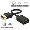 VCE 2-Pack HDMI Male to Female Swivel Adapter HDMI Extension Gold Plated Converter for Google Chrome Cast, Roku Streaming Stick