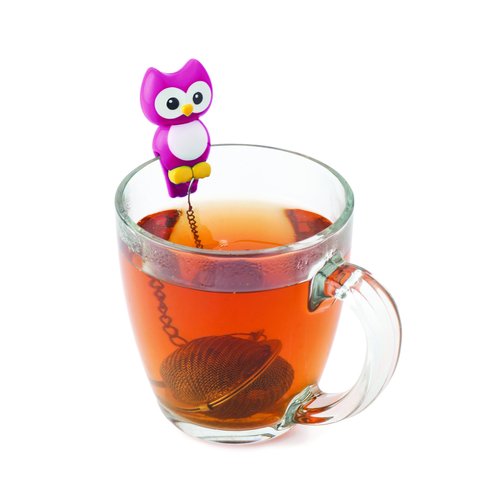 Joie MSC International 11120 MSC Hoot Owl Cup Mesh Ball Loose Leaf Tea Infuser-Random Color, Assorted