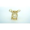 Generic Small mini gold or silver metal leaf hair claw clip (Primary color: Gold), 1 Count (Pack of 1)