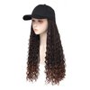 Goddess Box Braids Braiding Hair Baseball Cap Hat Wig Bohemian Curly Ends Braids Hat with Braided Boho Hair Extensions for Black White Women Synthetic Braids Hat Wig with Hair Attached (20inch, T30)