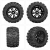 RC Station 12mm Hex RC Wheels and Tires 1/10 Scale 2.8 RC Truck Tires Wheels for Traxxas Rustler Stampede Hoss 2wd 4x4 vxl Tires Wheels Arrma Tires Wheels Redcat Volcano Tires Preglued