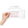 Red Striped Formal Thank You Cards - 48 Classic Note Cards with Envelopes - Perfect for Business Professionals & Special Events
