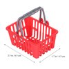 Mini Plastic Baskets 10Pcs Mini Shopping Basket with Handles Grocery Basket Small Toy Kitchen Basket for Party Favors Kitchen Toys Dollhouse Accessories