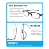 DOOViC 4 Pack Computer Reading Glasses Blue Light Blocking Anti Eyestrain Flexible Lightweight Readers for Women Men 1.5 Strength