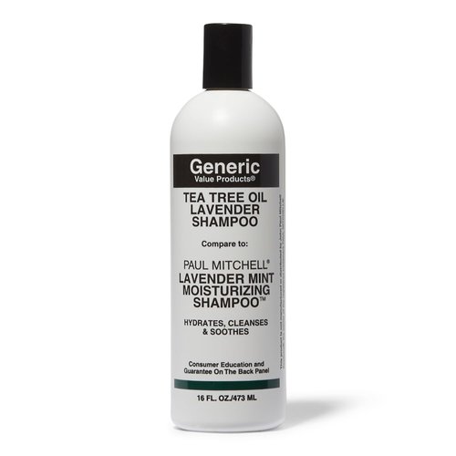 Generic Value Products Shampoo Enriched with Tea Tree Oil, 16 Fl Oz, , Invigorating Lavender Fragrance, Soothes Scalp, Rich Lather