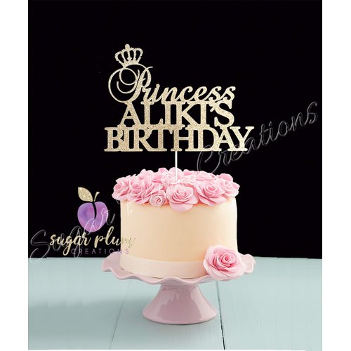 Princess Birthday Cake Topper