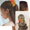 Fall Maple Leaf Hair Claw Clip for Women, Autumn Hair Claw Clips Acrylic Orange Yellow Leave Slips Hair Jaw Thanksgiving Hair Home Party Hair Accessories for Girl Thick Thin Hair Decor 2PCS