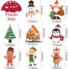 LINAYE Christmas Ornament Crafts for Kids Toddlers, 32 Set Christmas Make Your Own Ornament Craft Kit for Kids Christmas Goodie Bag Stuffers Game Activities for Kids Christmas Party Favor
