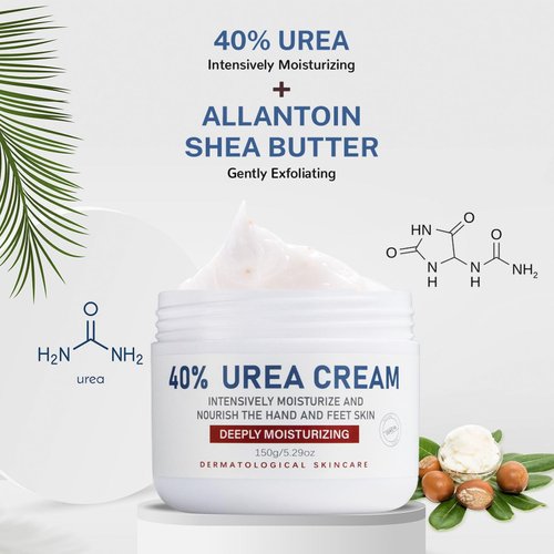 Rosarden Urea Cream 40 Percent For Feet, Natural Organic Foot Cream, 40% Urea Cream For Feet, Foot Cream For Dry Cracked Heels, Moisturizer Cream For Foot, Hands, Legs, Toes