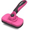 Swihauk Self Cleaning Slicker Brush for Dogs & Cats, Skin Friendly Grooming Cat Brush, Dog Brush for Shedding, Deshedding Brush, Hair Brush Puppy Brush for Haired Dogs, Pet Supplies Accessories, Pink
