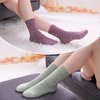 LINEMIN Wool Socks for Women Winter Warm Hiking Thick Warm Cozy Boot Crew Gift Socks 5 Pairs (Multicolored)