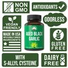 Peak Performance Aged Black Garlic Capsules. Raw Vegan Pure Odorless Extract Supplement Pills for Cholesterol, and Immune Support. from Garlic Bulb with S-Allyl Cysteine and Antioxidants