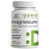 Magnesium Glycinate 400mg, 300 Capsules | 100% Chelated for Easy Absorption | Essential Mineral Supplement for Muscle, Sleep, & Heart Health