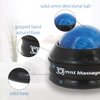 Core Products Mini Omni Massage Ball Manual Roller Massager for Self Massage Therapy Tool, White Cap - Blue