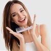 Mini Wide Tooth Comb,Small Travel Purse Comb Hair Detangling Comb Brush for Curlies Portable Care Handgrip Comb Shower Comb Travel Combs -Best Styling Comb for Men Women Curly Long hair (Clear White)