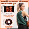24 Basketball Stuff Set Cosmetic Bags Sport Makeup Bags Pencil Case Portable Storage Case Satin Sport Hair Scrunchies Elastic Hair Bands Basketball Gifts Basketball Accessories for Girl (Black, Love)