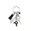 PHAETON 20PCS Hairdresser Hair Dryer Scissor Comb Keychain with Tassel and Diamond Hair Stylist for Barber Hairdresser Gifts Hair Stylist Gifts Hairdresser Keychain