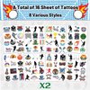 Lacrosse Themed Birthday Party Favors 192 PCS Lacrosse Temporary Tattoos Decorations Supplies for Kids Gifts Classroom School Prizes