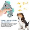 MiOYOOW Squeaky Dog Toy, Tough Plush Puppy Toy Stuffed Dog Chew Toy with Soft Fabric & BB Sound for Small Medium Dog