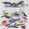 BRETOYIN Jumbo Whale Toy Figure Set 14PCS Sea Creatures Toys for Kids Cuttlefish Figurine Sperm Whale Toys Whale Shark Model Salmon Educational Toy Shark Toys Boy Birthday Gift