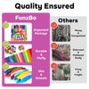 FUNZBO 1200pcs+ Arts and Crafts Supplies for Kids - Craft Kits with Pipe Cleaners, Pom Poms for Crafts, Popsicle Sticks for Crafts, Crafts for Kids Ages 4-8, Birthday Gifts for Kids, Girls & Boys