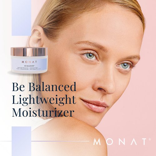 MONAT Be Balanced Lightweight Moisturizer - Restoring & Smoothing Hydrating Face Moisturizer with Hyaluronic Acid. Light Moisturizer Face Cream for Daily Skincare Routine - Net Wt. 45 ml / 1.52 fl oz