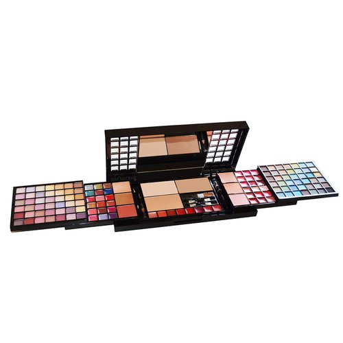 Cameo All in One Makeup Kit (84 Eyeshadows,12 Lip Glosses,6 Blushes,1 Lip Liner Pencil,4 Applicators,26 Lip Colors,6 Body Glitters,3 Pressed Powders,1 Eyeliner Pencil,1 Brush)