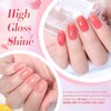Born Pretty Jelly Gel Nail Polish Set Sheer Jelly Nude Pink Gel Polish Crystal Transparent Gel Polish Set Nail Art Varnish Manicure Collection Gift Set 10ML 6PCS