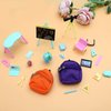 SOTOGO 50 Pieces Doll House School Supplies Mini School Accessories Dollhouse Toy Home Miniature Model DIY Doll Accessories