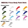 MEICOLY Blue Face Paint Stick(1.06 Oz),Grease Waterproof Dark Blue Body Paint Stick for Halloween SFX Avatar Smurf Mystique Makeup,Blue Eye Black Stick,Royal Blue Face painting for Adults and Kids