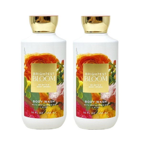 Generic Bath and Body Work BRIGHTEST BLOOM Set of 2 Body Wash Bundle - 10 fl oz / 295 mL each