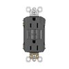 Legrand radiant 1597TRBKCCD4 15 Amp GFCI Self Test Tamper Resistant Decorator Duplex Outlet, Black (1 Count)