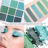 CAKAILA 9Colors Green Avocado Color Colorful Bright Eyeshadow Palette Makeup,Highly Pigmented Matte Sparkle Eye Shadow Palette Long Lasting Waterproof Blendable,Emerald Bright Eyeshadow Palette