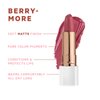 FLOWER BEAUTY Petal Pout Lipstick Nourishing & Highly Pigmented Lip Color with Antioxidants (Berry-More - Matte) (Pack of 1)
